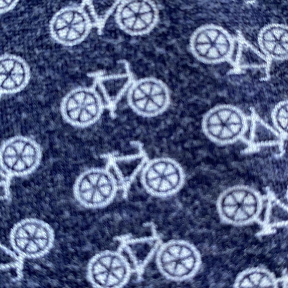 Jacob soft knit navy & white top with keyhole closure at back. Bow at front. S - Picture 7 of 11